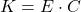 K = E \cdot C