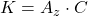 K = A_z \cdot C