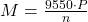 M = \frac{9550 \cdot P}{n}