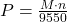 P = \frac{M \cdot n}{9550}