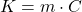 K = m \cdot C