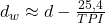 d_w \approx d - \frac{25{,}4}{TPI}