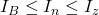 I_B \leq I_n \leq I_z