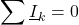 \displaystyle \sum \underline{I}_k=0