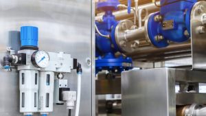 Sprężone powietrze w firmie i instalacja kompresora w zakładzie produkcyjnym